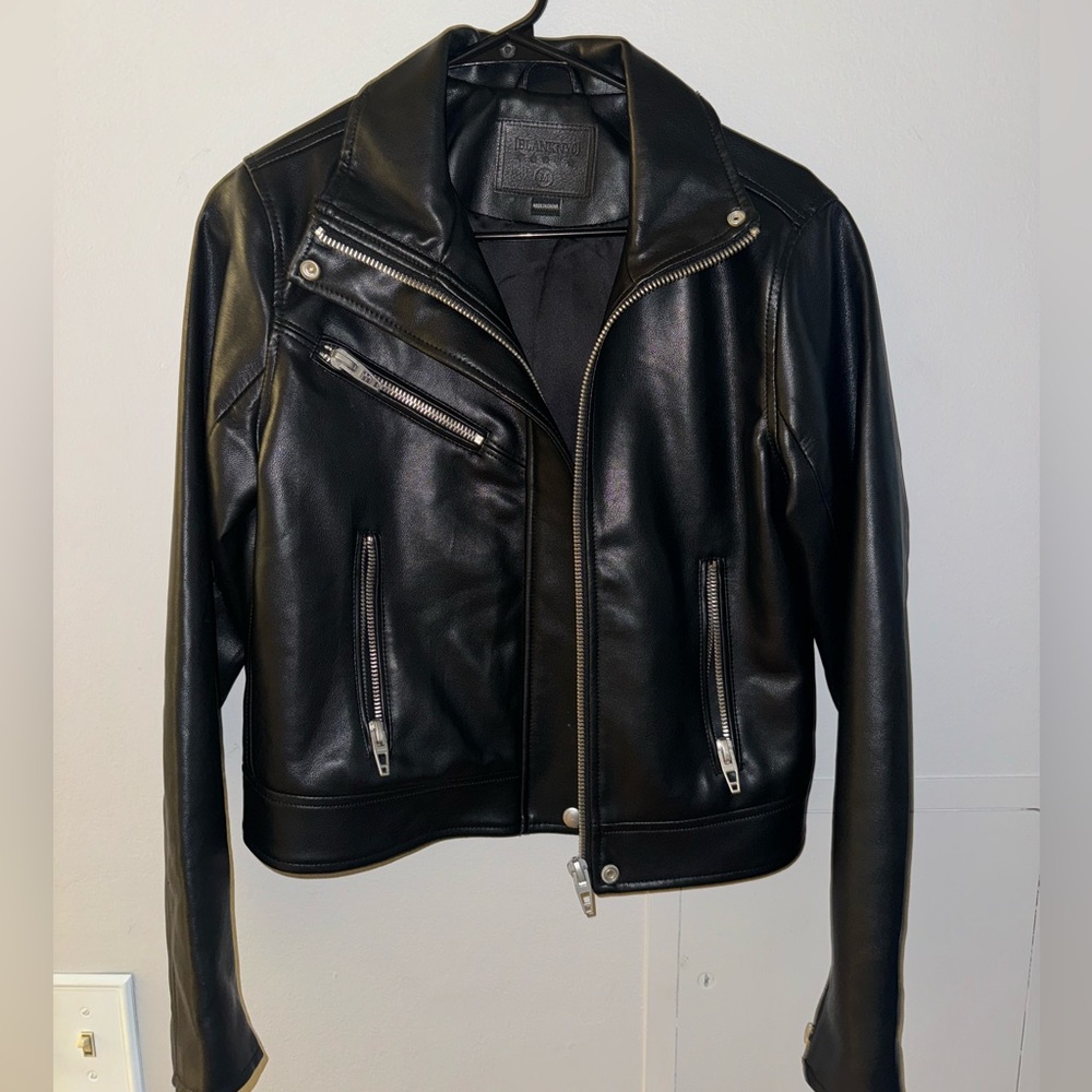 Faux leather jacket